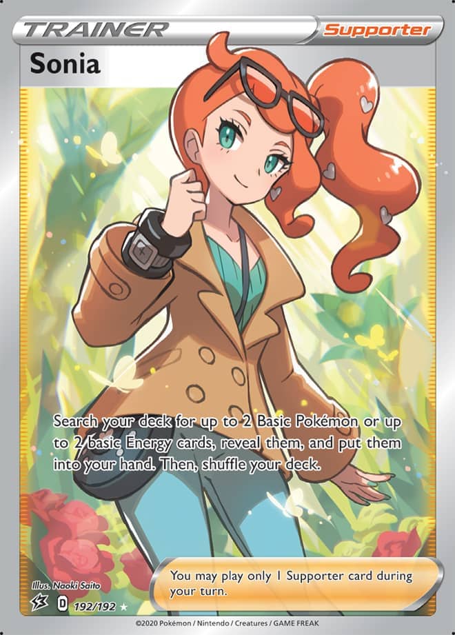 Sonia #192/192 Ultra Rare - Rebel Clash Pokemon card