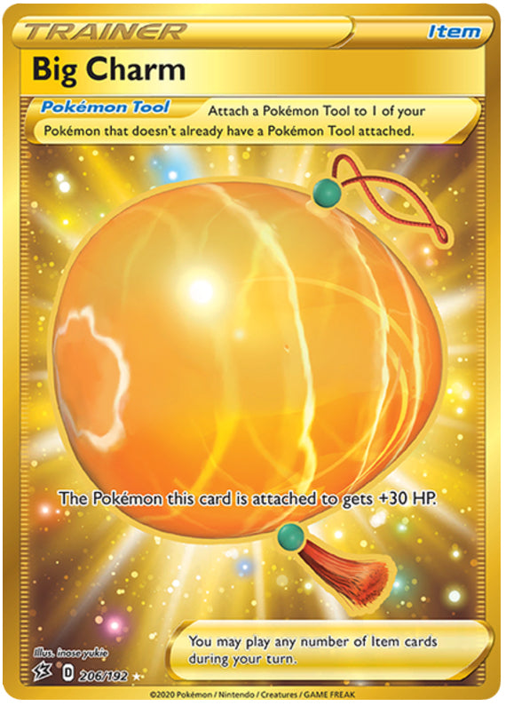 Big Charm #206/192 Secret Rare - Rebel Clash Pokemon card
