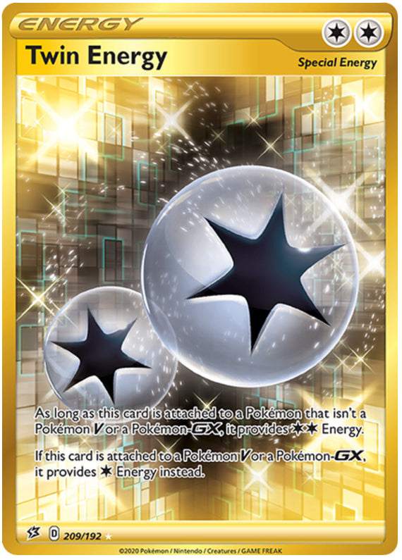 Twin Energy #209/192 Secret Rare - Rebel Clash Pokemon card