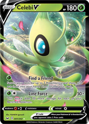 0001 Celebi Ultra Rare Sword & Shield Base Set