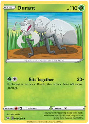 0008 Durant Rare Sword & Shield Base Set