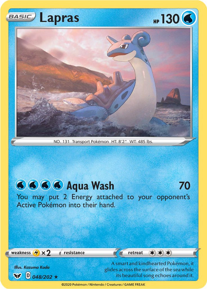0048 Lapras Rare Sword & Shield Base Set