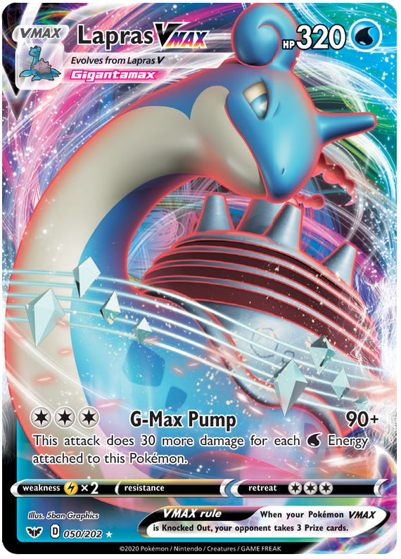 0050 Lapras Ultra Rare Sword & Shield Base Set