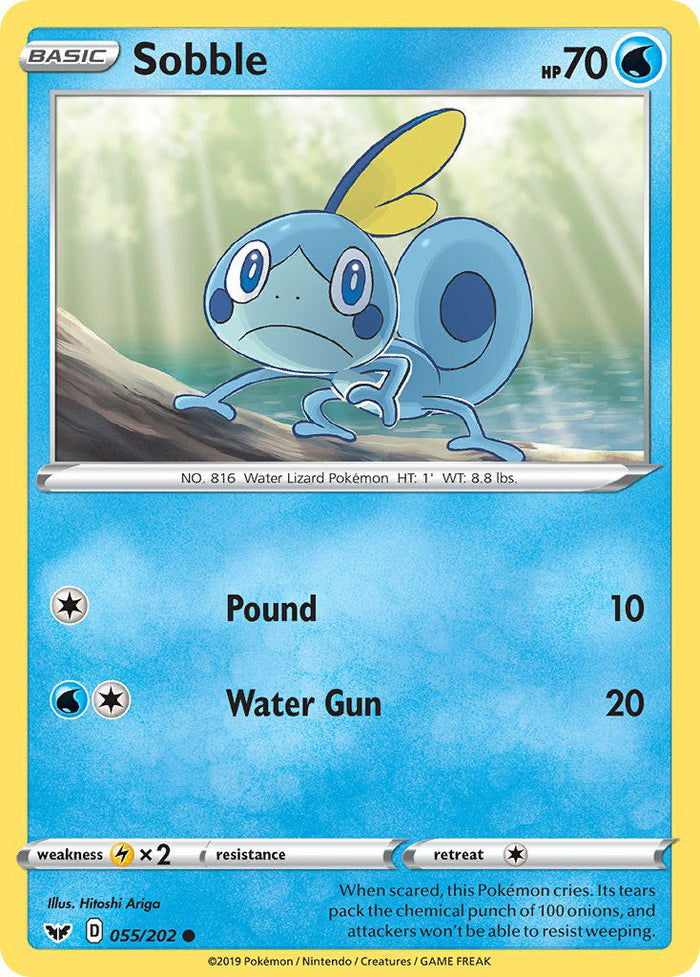 0055 Sobble Common Sword & Shield Base Set