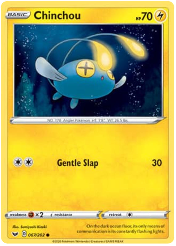 0067 Chinchou Common Sword & Shield Base Set