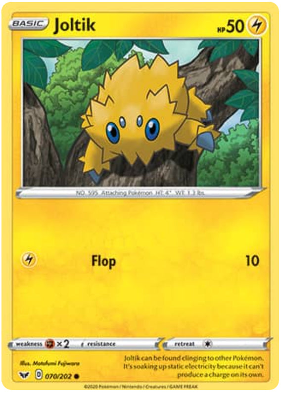 0070 Joltik Common Sword & Shield Base Set