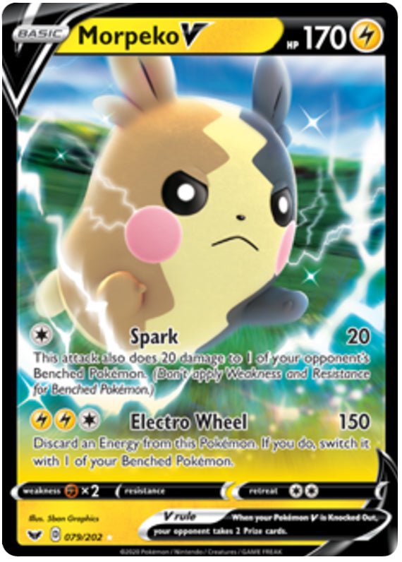 0079 Morpeko Ultra Rare Sword & Shield Base Set