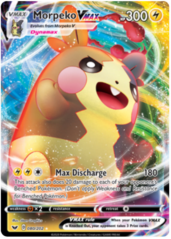 0080 Morpeko Ultra Rare Sword & Shield Base Set
