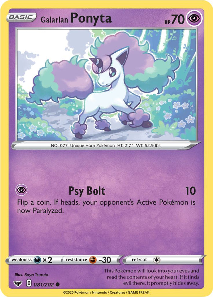 0081 Ponyta Common Sword & Shield Base Set