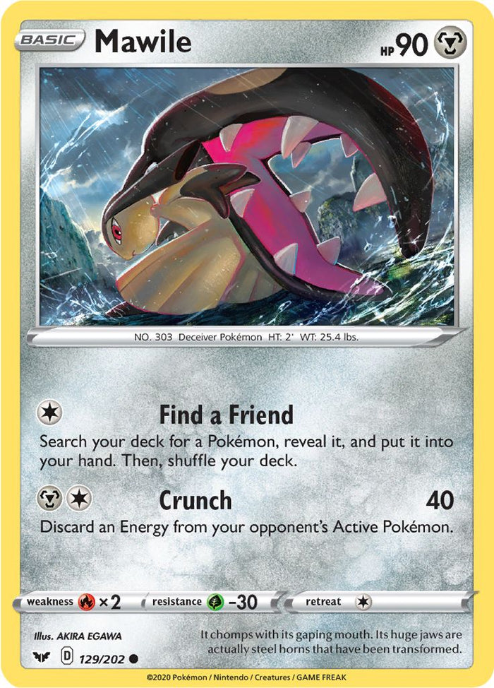 0129 Mawile Common Sword & Shield Base Set