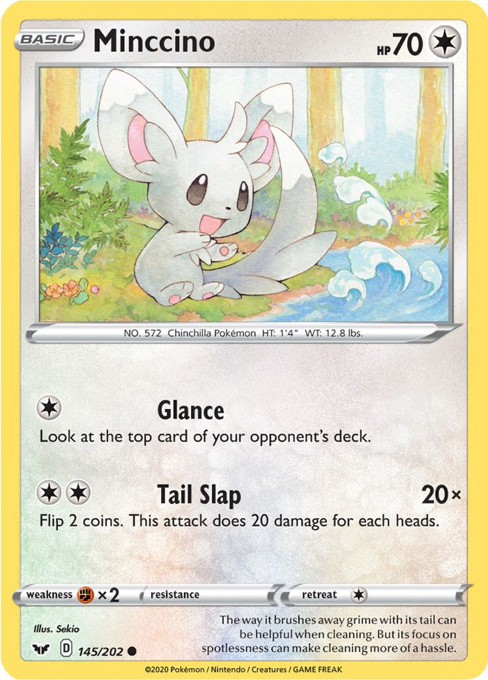0145 Minccino Common Sword & Shield Base Set