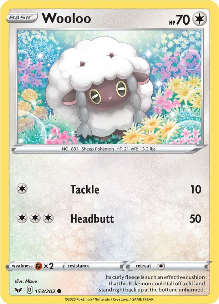 0153 Wooloo Common Sword & Shield Base Set