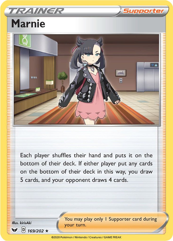 0169 Marnie Holo Rare Sword & Shield Base Set