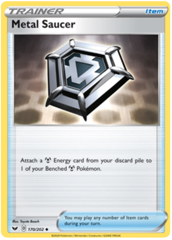 Metal Saucer #170/202 Uncommon - Sword & Shield Base Set Pokemon card