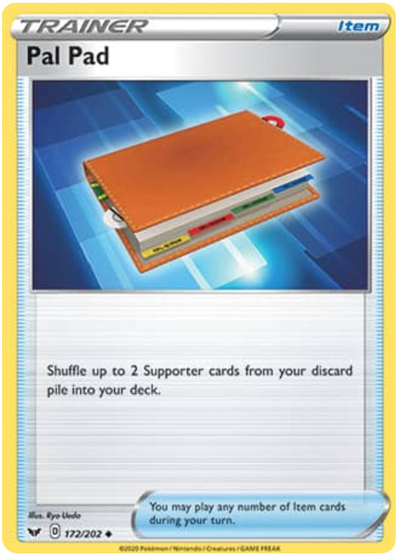 Pal Pad #172/202 Uncommon - Sword & Shield Base Set Pokemon card