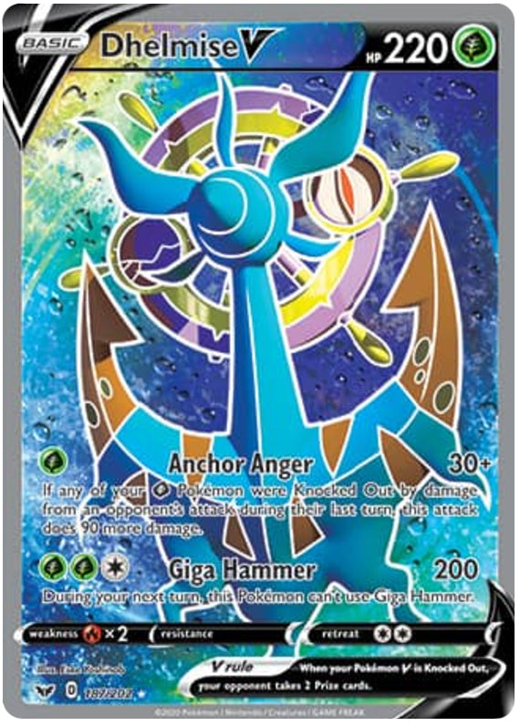 0187 Dhelmise Ultra Rare Sword & Shield Base Set