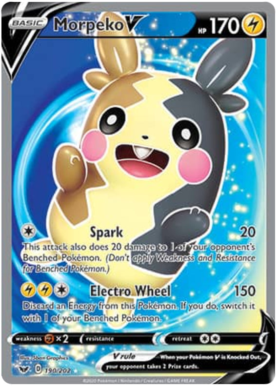 Morpeko #190/202 Ultra Rare - Sword & Shield Base Set Pokemon card