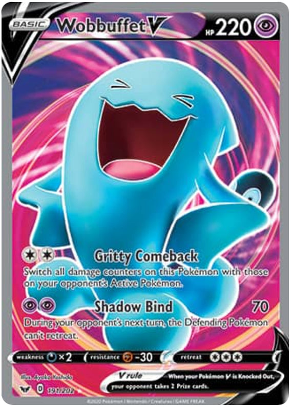 0191 Wobbuffet Ultra Rare Sword & Shield Base Set