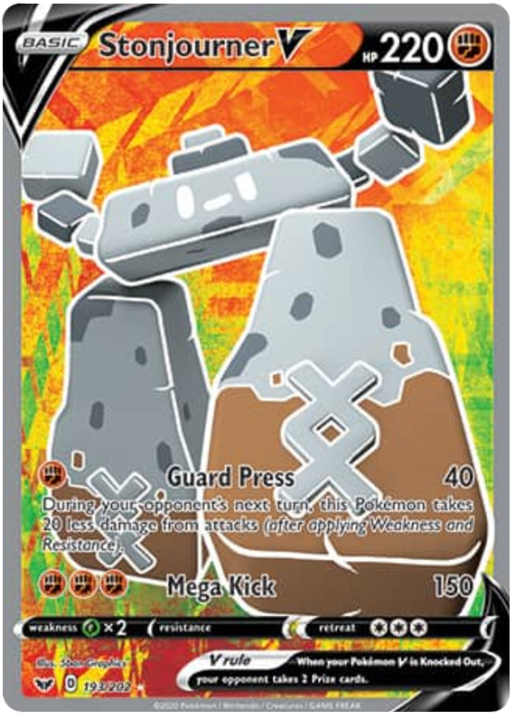 0193 Stonjourner Ultra Rare Sword & Shield Base Set