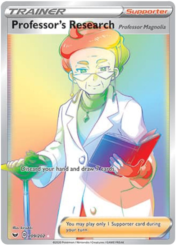 0209 Professor's Research Secret Rare Sword & Shield Base Set