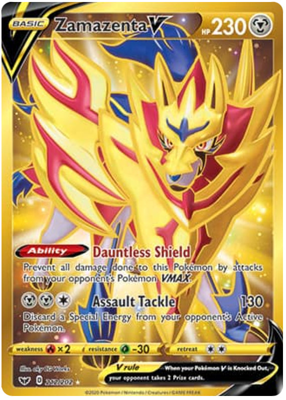 0212 Zamazenta Secret Rare Sword & Shield Base Set