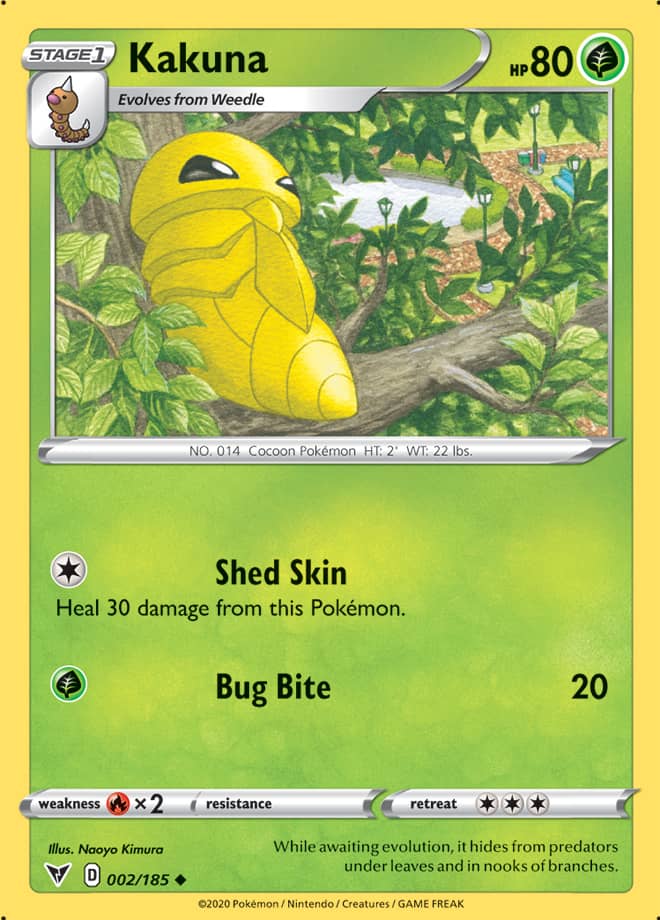 Kakuna #2/185 Uncommon - Vivid Voltage Pokemon card