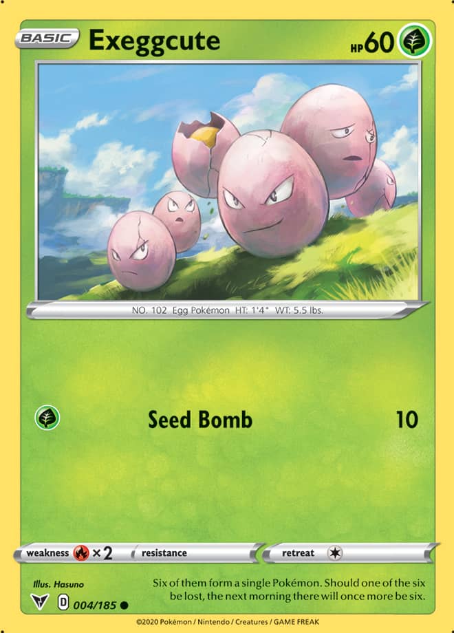 Exeggcute #4/185 Common - Vivid Voltage Pokemon card