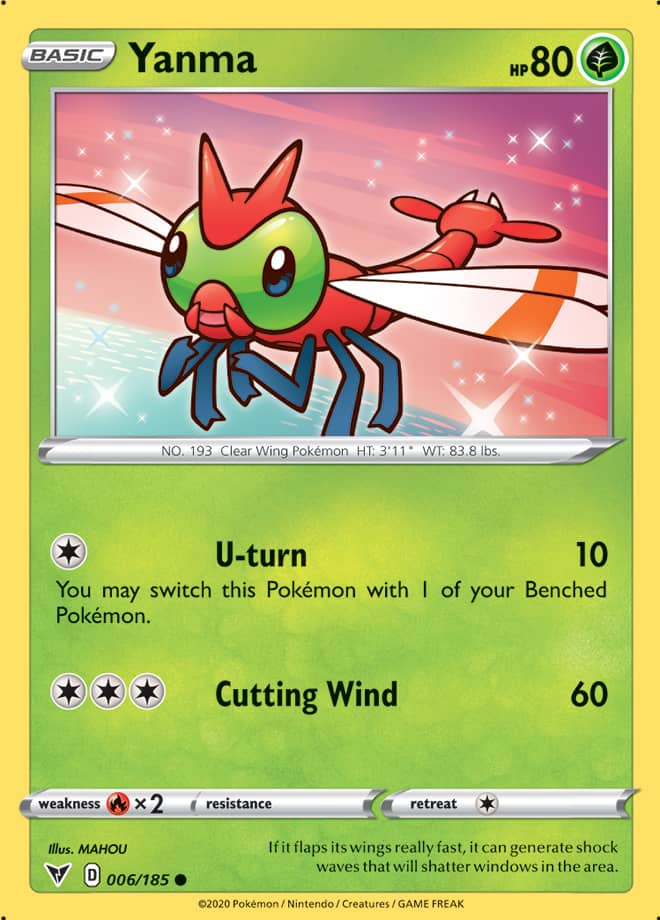 Yanma #6/185 Common - Vivid Voltage Pokemon card