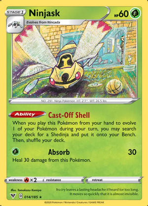0014 Ninjask Rare Vivid Voltage