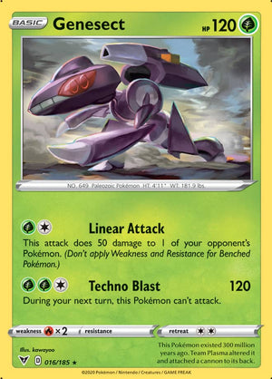 0016 Genesect Holo Rare Vivid Voltage