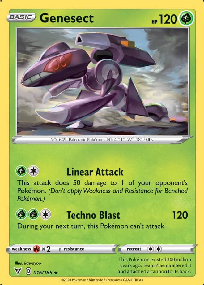 Genesect #16/185 Holo Rare - Vivid Voltage Pokemon card
