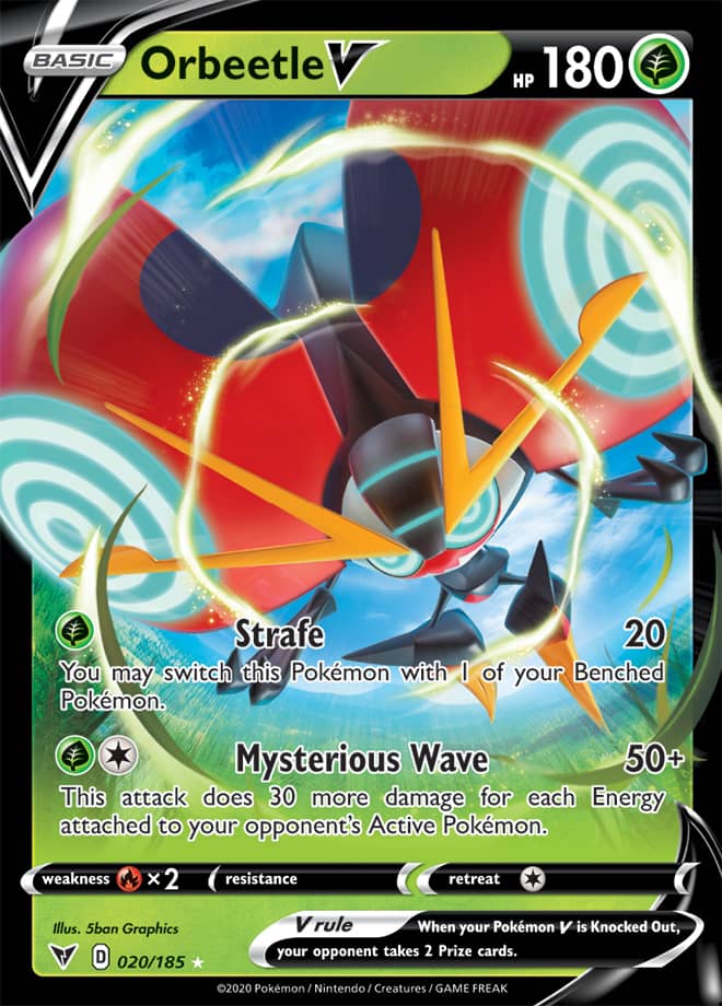 Orbeetle #20/185 Ultra Rare - Vivid Voltage Pokemon card