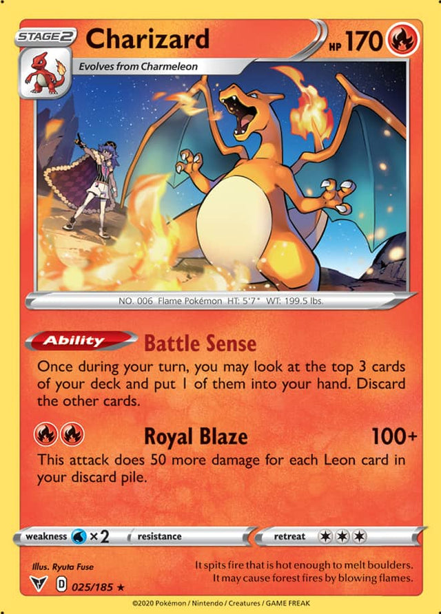 Pokemon Vivid Voltage Charizard [Cracked Ice] #25