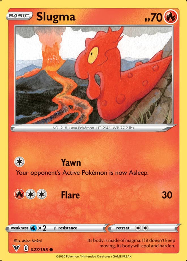 Pokemon Vivid Voltage Slugma #27