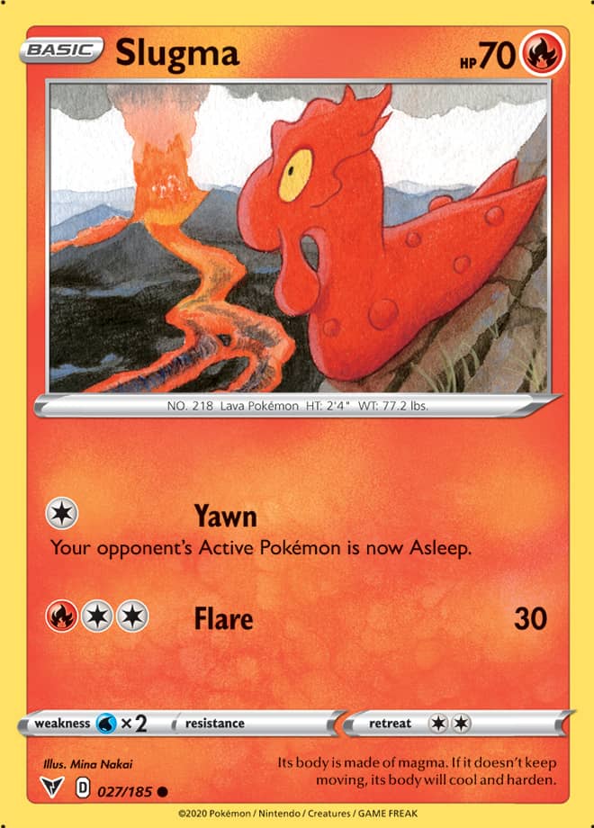 Slugma #27/185 Common - Vivid Voltage Pokemon card