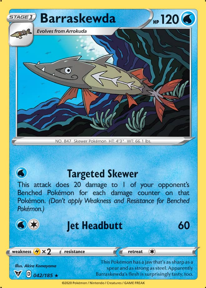 Pokemon Vivid Voltage Barraskewda #42