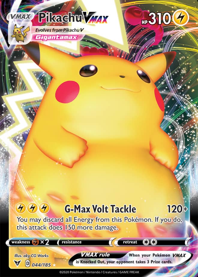Pikachu #44/185 Ultra Rare - Vivid Voltage Pokemon card