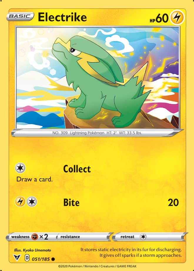 Electrike #51/185 Common - Vivid Voltage Pokemon card