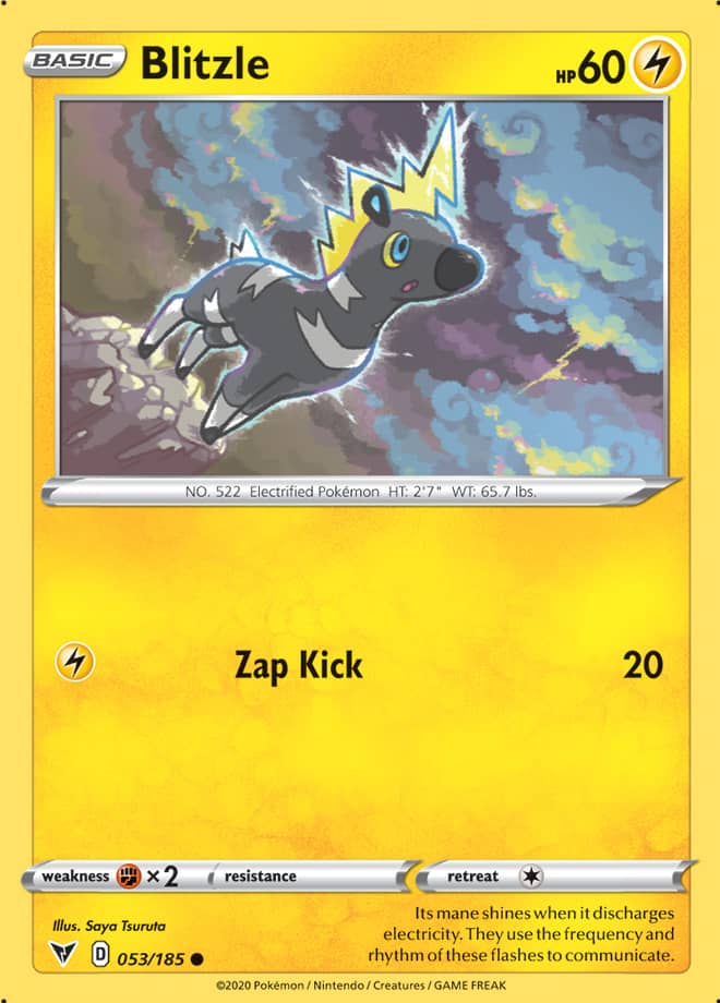 Blitzle #53/185 Common - Vivid Voltage Pokemon card