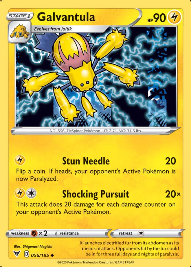 Pokemon Vivid Voltage Galvantula #56