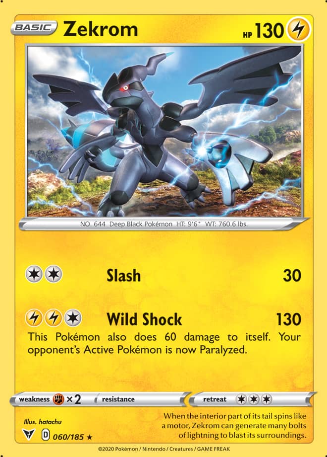 0060 Zekrom Holo Rare Vivid Voltage