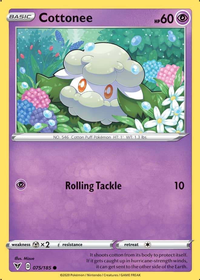 Cottonee #75/185 Common - Vivid Voltage Pokemon card