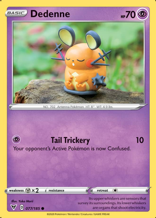 Dedenne #77/185 Common - Vivid Voltage Pokemon card