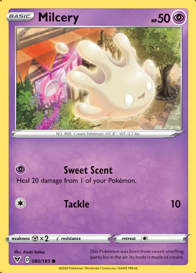 Milcery #80/185 Common - Vivid Voltage Pokemon card