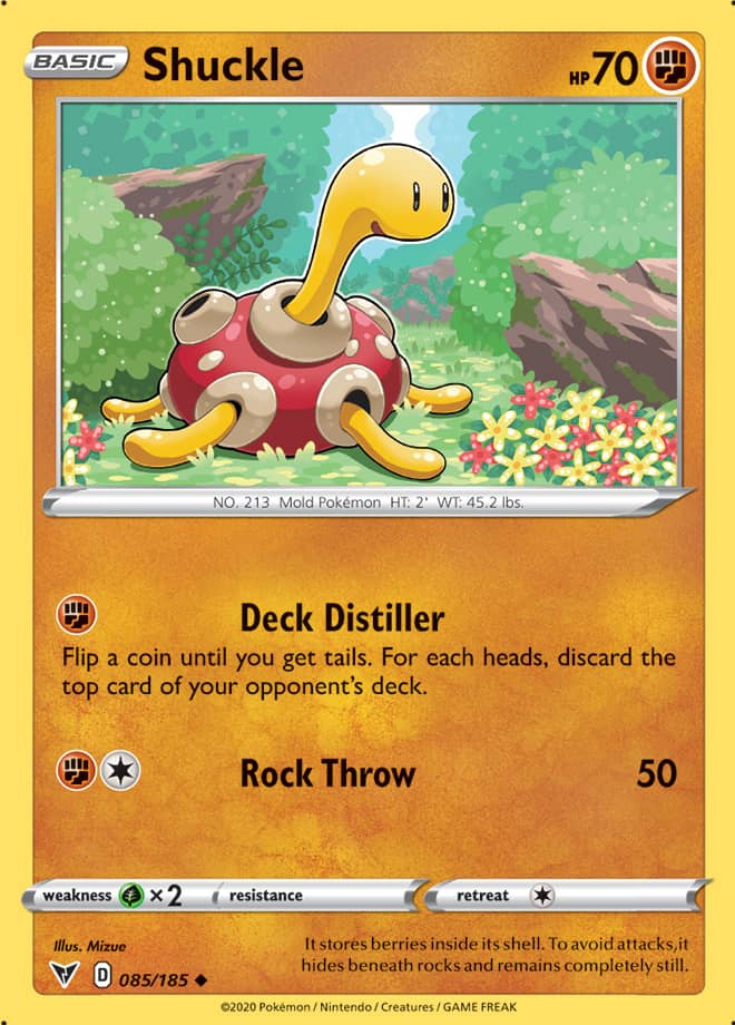 Shuckle #85/185 Uncommon - Vivid Voltage Pokemon card