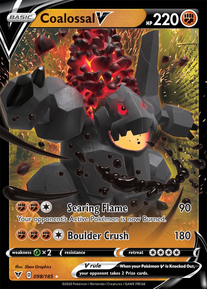 Coalossal #98/185 Ultra Rare - Vivid Voltage Pokemon card