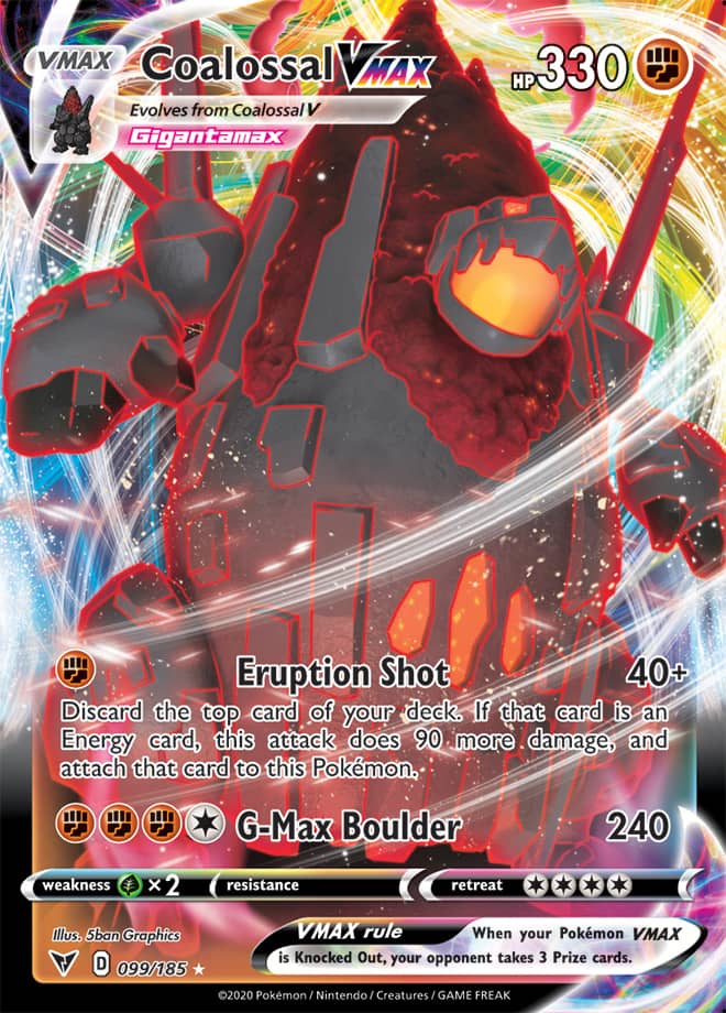 Coalossal #99/185 Ultra Rare - Vivid Voltage Pokemon card