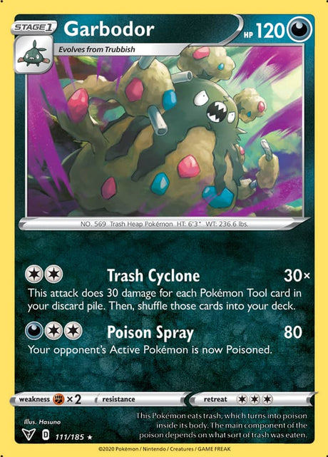 Pokemon Vivid Voltage Garbodor #111