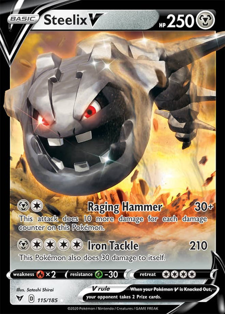 Pokemon Vivid Voltage Steelix V #115