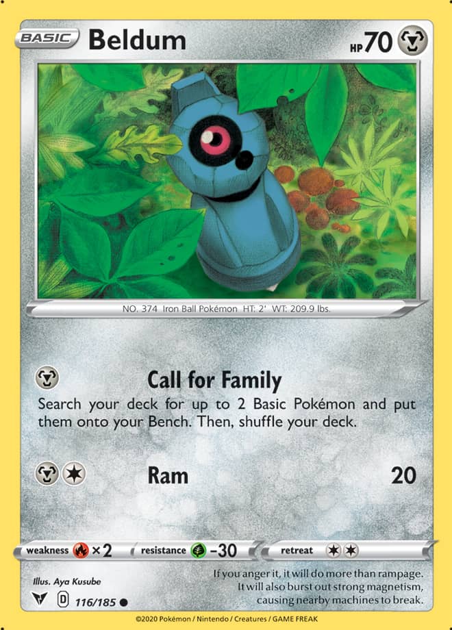 Beldum #116/185 Common - Vivid Voltage Pokemon card